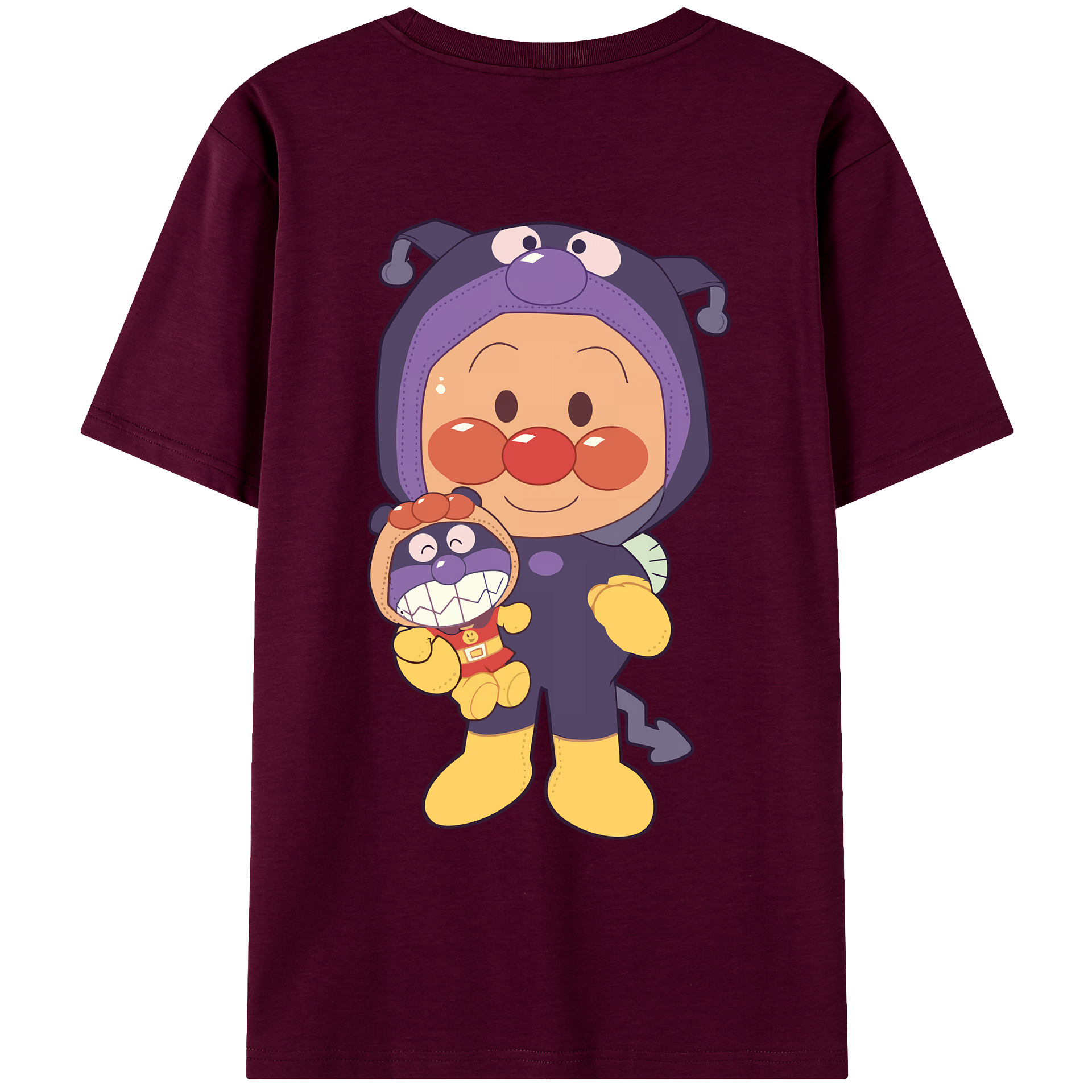 アンパンマン Anpanman レディース半袖Tシャツ(バックプリント)